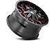 Mayhem Wheels Warrior Black with Prism Red 6-Lug Wheel; 20x9; 0mm Offset (16-24 Titan XD)