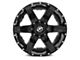 XF Offroad XF-214 Gloss Black with Gloss Black Inserts 6-Lug Wheel; 22x12; -44mm Offset (04-15 Titan)