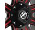 XF Offroad XF-215 Gloss Black Red Milled 6-Lug Wheel; 20x10; -12mm Offset (16-24 Titan XD)