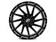 XF Offroad XF-216 Gloss Black Milled 6-Lug Wheel; 20x10; -12mm Offset (17-24 Titan)