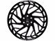 Axe Wheels Zeus Gloss Black Milled 6-Lug Wheel; 20x10; -19mm Offset (16-24 Titan XD)