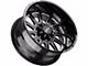 Off-Road Monster M17 Gloss Black Milled 6-Lug Wheel; 17x9; 0mm Offset (10-24 4Runner)