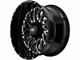 Hardrock Offroad BlackTop Xposed Gloss Black Milled 6-Lug Wheel; 20x10; -19mm Offset (22-24 Tundra)