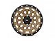 Rough Country 87 Series Simulated Beadlock Bronze 6-Lug Wheel; 17x8.5; 0mm Offset (03-09 4Runner)