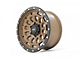 Rough Country 87 Series Simulated Beadlock Bronze 6-Lug Wheel; 17x8.5; 0mm Offset (10-24 4Runner)