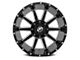 XF Offroad XF-219 Gloss Black Milled and Milled Dots 6-Lug Wheel; 17x9; 12mm Offset (03-09 4Runner)