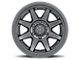 ICON Alloys Rebound Pro Satin Black 6-Lug Wheel; 17x8.5; 25mm Offset (21-24 Bronco, Excluding Raptor)