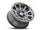 ICON Alloys Thrust Smoked Satin Black 6-Lug Wheel; 17x8.5; 25mm Offset (10-24 4Runner)