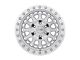 Black Rhino Primm Silver Machined 6-Lug Wheel; 17x8.5; -30mm Offset (10-24 4Runner)