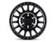 Black Rhino Sandstorm Semi Gloss Black with Machined Dark Tint Ring Wheel; 17x8 (97-06 Jeep Wrangler TJ)