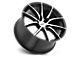 TSW Sprint Gloss Black with Mirror Cut Face Wheel; 17x8 (87-95 Jeep Wrangler YJ)
