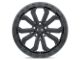 Black Rhino Trabuco Matte Black Wheel; 17x8; 30mm Offset (84-01 Jeep Cherokee XJ)