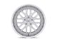 TSW Valencia Silver with Mirror Cut Lip Wheel; 17x8; 40mm Offset (84-01 Jeep Cherokee XJ)