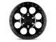 Black Rhino Riot Matte Black Wheel; 17x8.5 (76-86 Jeep CJ7)