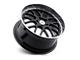TSW Valencia Gloss Black with Mirror Cut Lip Wheel; 18x8 (97-06 Jeep Wrangler TJ)