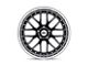 TSW Valencia Gloss Black with Mirror Cut Lip Wheel; 18x8 (97-06 Jeep Wrangler TJ)