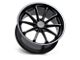 TSW Sweep Matte Black with Gloss Black Lip Wheel; 18x8.5; 40mm Offset (84-01 Jeep Cherokee XJ)