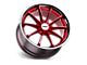 TSW Sweep Candy Red with Stainless Lip Wheel; 18x8.5 (97-06 Jeep Wrangler TJ)