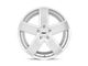 TSW Bristol Silver with Mirror Cut Face Wheel; 19x9.5; 20mm Offset (87-95 Jeep Wrangler YJ)