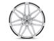 Asanti Sirius Brushed Silver with Carbon Fiber Insert Wheel; 20x9; 35mm Offset (84-01 Jeep Cherokee XJ)