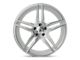 Asanti Orion Brushed Silver with Carbon Fiber Insert Wheel; 20x9; 35mm Offset (84-01 Jeep Cherokee XJ)