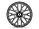 Asanti LEO Matte Graphite Wheel; 22x10.5; 35mm Offset (87-95 Jeep Wrangler YJ)