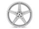 Asanti Alpha 5 Brushed Silver Wheel; 20x10.5; 38mm Offset (97-06 Jeep Wrangler TJ)