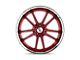 Asanti Sigma Candy Red with Chrome Lip Wheel; 20x10.5; 38mm Offset (84-01 Jeep Cherokee XJ)