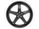 Asanti Regal Satin Black with Gloss Black Lip Wheel; 20x9; 35mm Offset (84-01 Jeep Cherokee XJ)