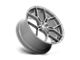 Asanti Monarch Titanium Brushed Wheel; 20x9; 38mm Offset (97-06 Jeep Wrangler TJ)