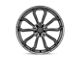 American Racing Splitter Graphite Wheel; 20x10.5; 45mm Offset (84-01 Jeep Cherokee XJ)