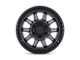 Black Rhino Calico Matte Gunmetal with Matte Black Lip Wheel; 17x8.5; 34mm Offset (84-01 Jeep Cherokee XJ)