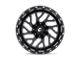 Fuel Wheels Triton Gloss Black Milled Wheel; 22x10 (97-06 Jeep Wrangler TJ)