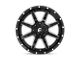 Fuel Wheels Maverick Gloss Black Milled Wheel; 20x10 (20-24 Jeep Gladiator JT)
