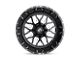 Fuel Wheels Stroke Gloss Black Milled Wheel; 17x9 (97-06 Jeep Wrangler TJ)