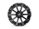 Fuel Wheels Contra Gloss Black Milled 5-Lug Wheel; 22x12; -44mm Offset (07-13 Tundra)