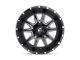 Fuel Wheels Vandal Gloss Black Milled Wheel; 20x12 (20-24 Jeep Gladiator JT)