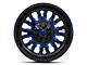 Fuel Wheels Stroke Gloss Black with Blue Tinted Clear Wheel; 20x12 (20-24 Jeep Gladiator JT)