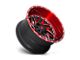 Fuel Wheels Triton Candy Red Milled Wheel; 22x10 (97-06 Jeep Wrangler TJ)