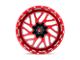 Fuel Wheels Triton Candy Red Milled Wheel; 24x12 (07-18 Jeep Wrangler JK)