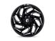 Fuel Wheels Reaction Gloss Black Milled Wheel; 15x8; -18mm Offset (84-01 Jeep Cherokee XJ)