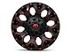 Fuel Wheels Assault Matte Black Red Milled Wheel; 18x9 (97-06 Jeep Wrangler TJ)