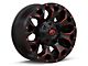 Fuel Wheels Assault Matte Black Red Milled Wheel; 20x10 (97-06 Jeep Wrangler TJ)