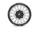 Fuel Wheels Arc Silver Brushed Face with Milled Black Lip Wheel; 22x12 (99-04 Jeep Grand Cherokee WJ)