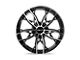 HELO HE907 Gloss Black Machined Wheel; 17x7; 38mm Offset (84-01 Jeep Cherokee XJ)