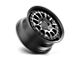 KMC Canyon Satin Black with Gray Tint Wheel; 17x8 (87-95 Jeep Wrangler YJ)