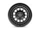 KMC Canyon Satin Black Wheel; 17x8 (84-01 Jeep Cherokee XJ)