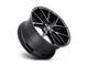 Niche Misano Gloss Black Wheel; 22x9; 42mm Offset (87-95 Jeep Wrangler YJ)