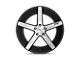 Niche Milan Gloss Black Brushed Wheel; 22x9 (87-95 Jeep Wrangler YJ)