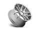 Niche Targa Gloss Silver Machined Wheel; 17x8 (97-06 Jeep Wrangler TJ)